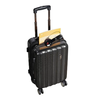 Olympia USA Titan Expandable Hardside Checked Spinner Suitcase - Black 5 Olympia USA Titan Expandable Hardside Checked Spinner Suitcase - Black - Image 5